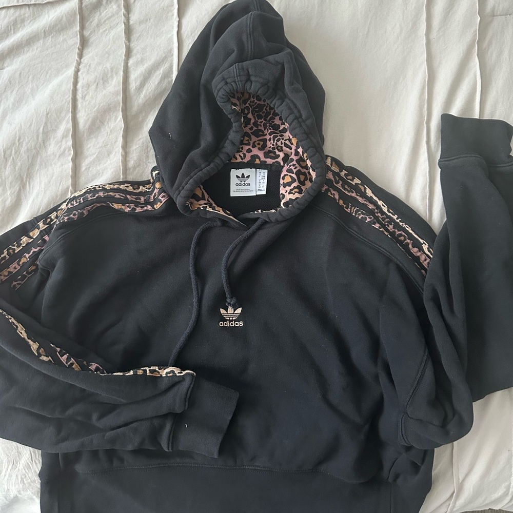 Adidas crop top hoodie
